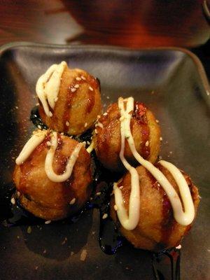 Takoyaki was spelled incorrectly on their menu as Tokoyaki. They were not tasty and were very gooey on the inside.