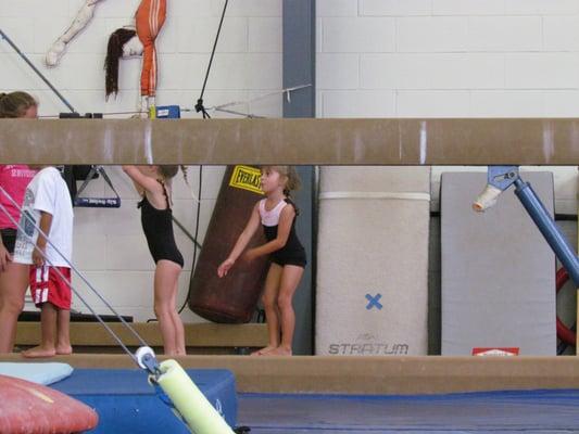 Gymnastics beam.