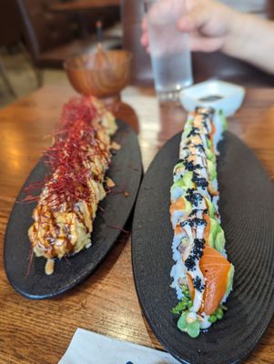 Firecracker roll and Osaka roll