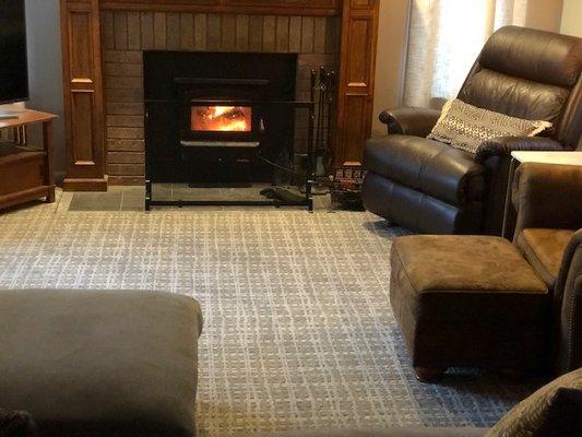 Shaw Carpet's Pure Envy installed in a client's home.  How cozy!