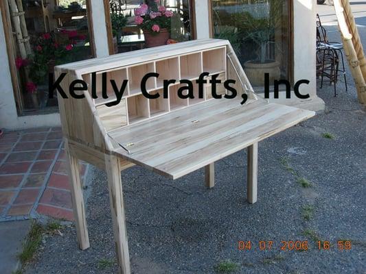 Kelly Crafts Wormy Maple Writing Desk