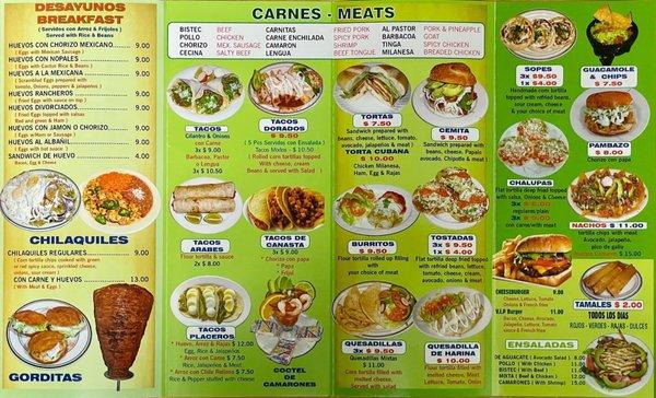 Menu - Side 2