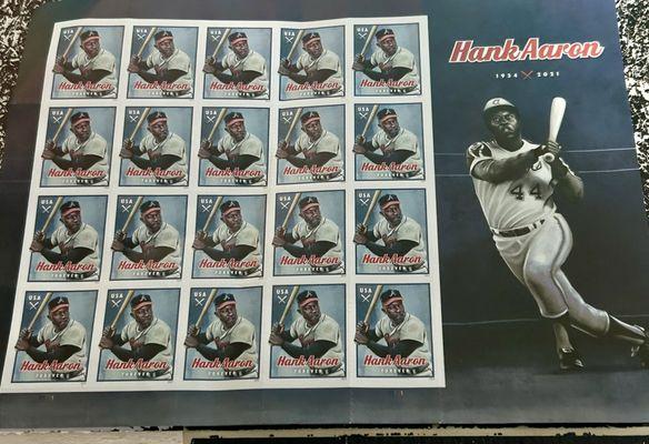 Hank Aaron stamps 8.6.24