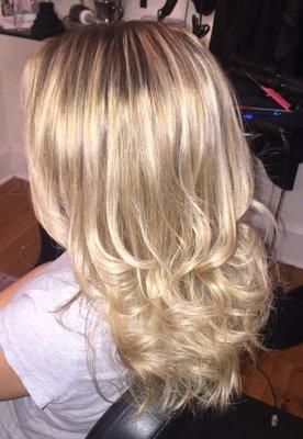 Full Balayage with iron work