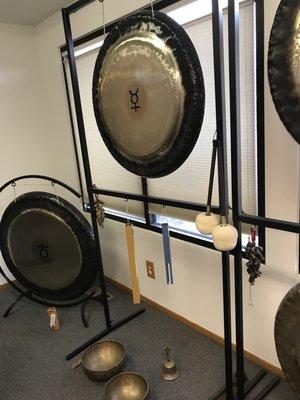 Sound healing through the gongs