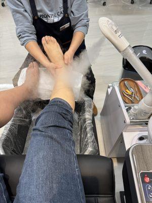 Spa pedicure massage