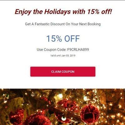 Holiday Savings