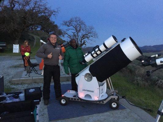 Getting ready to see some galaxies and Nebulas up at Fremont Peak observatory!