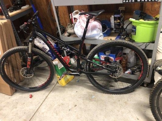 Full bike part swap!