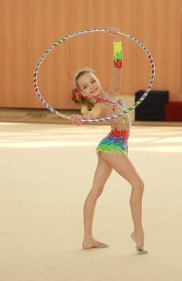 Rhythmic Gymnast with hoop