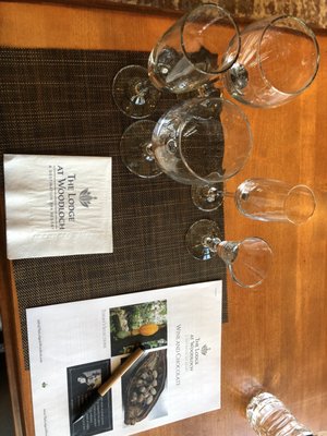 Wine and chocolate class