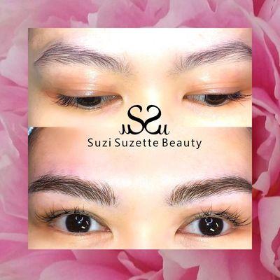 Fuller browse through Micoblading by machine or hand With Suzi Suzette Beauty in Houston Tx