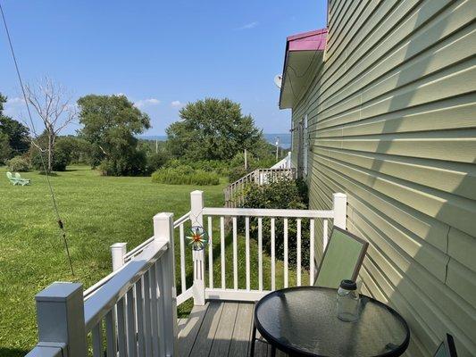 Side Deck with table and chair