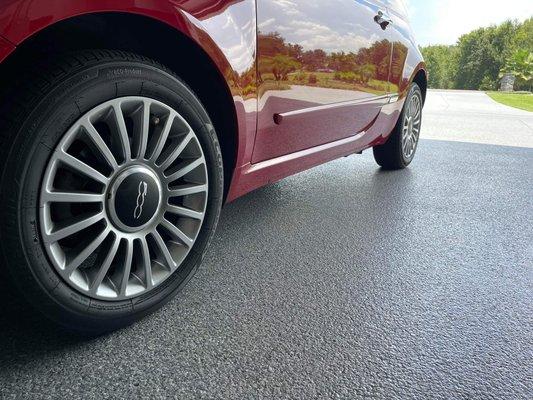 Garage floor coating