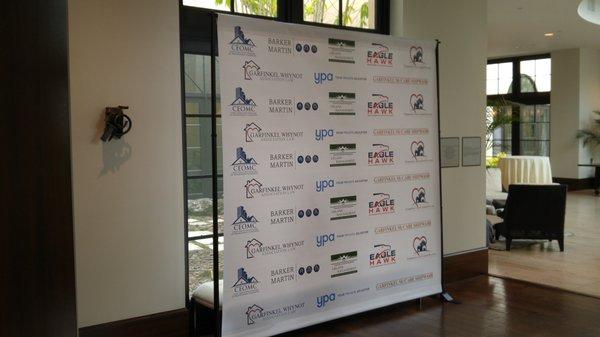 Faceless Technologies Printing Logo Wall | Step and Repeat www.faceless.marketing