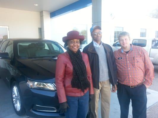 Congratulations to Mr. Mrs. Gilbert Lewis of Nashville on their Christmas Purchase of their Chevrolet Impala.