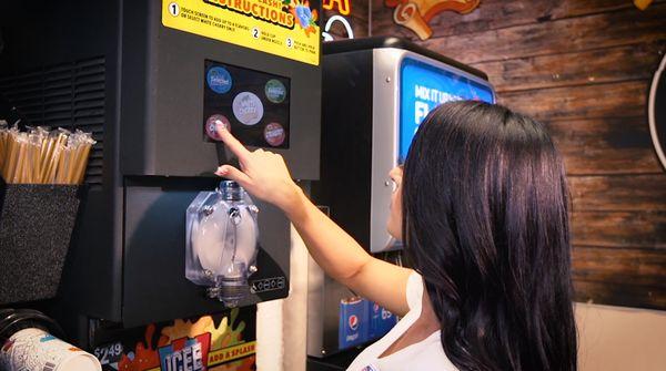 Pick Your Own flavor Shot with Our ICEE Slushi Machine