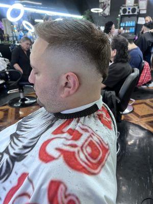 V shave high skin fade