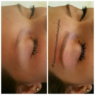 Brow shaping & tint by Katie