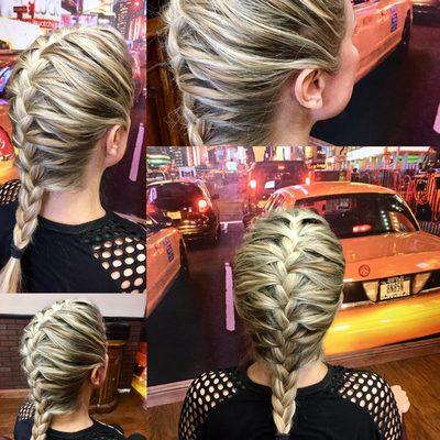 You can wear extensions in braids too!!!