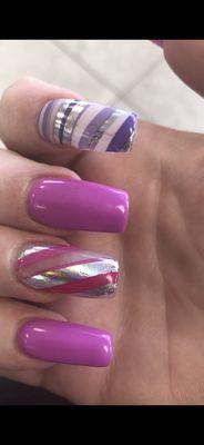 Stickers continued... the nails are uneven, and wavy