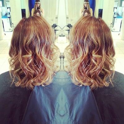 Hair by: Devon
 Golden Blonde Bayalage Highlights