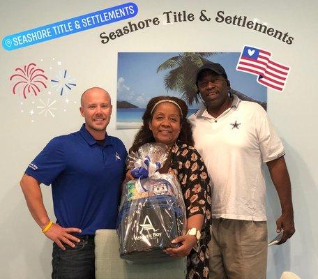 CONGRATULATIONS Mr and Mrs Boyd! Just in the nick of time for Independence Day you are brand new homeowners!! Thanks to VHDA's no money down