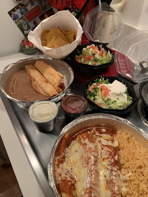 The to go package including good chips and salsa fresco