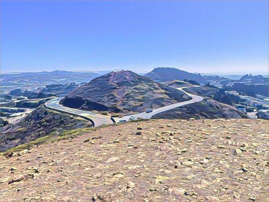 View of Noe Peak from Eureka Peak