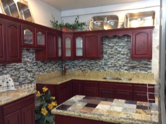 Kitchen remodel in showroom