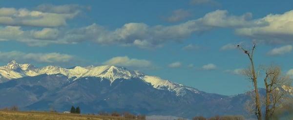 Mountains on the east side of our beautiful valley, taken from Alamosa, the location of Valley Health and Fitness.