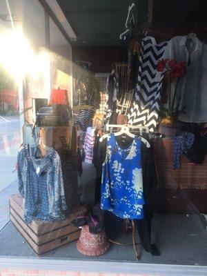 Storefront of clothes