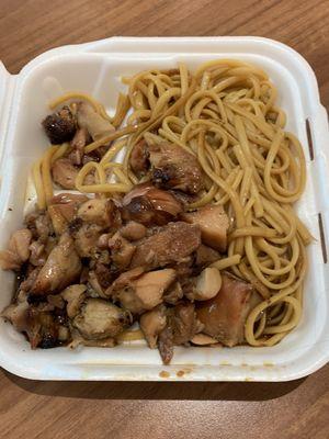 Bourbon Chicken and noodles