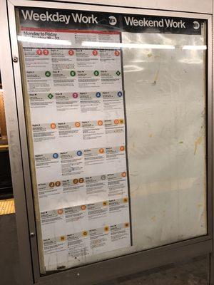 Sudoku MTA style: try figuring out the planned line changes for the week