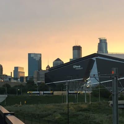 View of Minneapolis from the Mixed Blood theatre