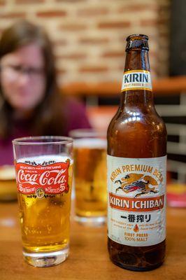 Kirin Ichiban Beer 一番搾り($6/22oz)