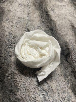 Toilet paper flower