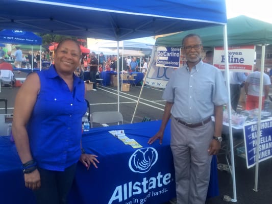 Sherrie Grasty agency owner with State Senator Art Haywood.