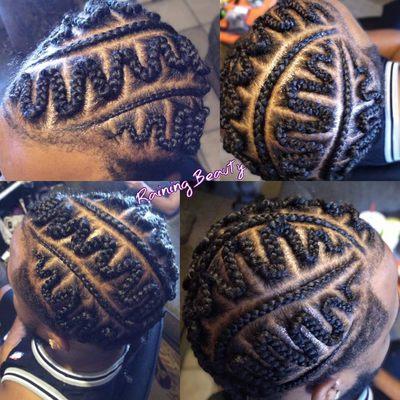 Men cornrows