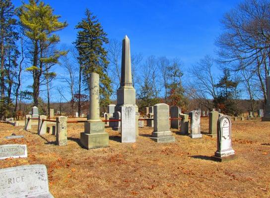 Some smaller obelisks