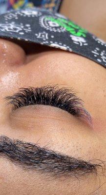 Volume Lashes with color