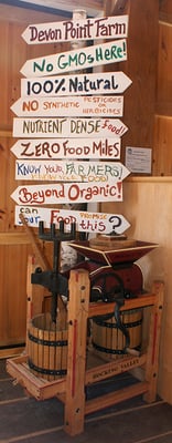 "Beyond Organic" produce - completely chemical free and sustainably grown