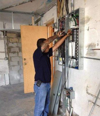 Repairing an electrical panel