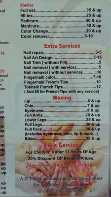 Pedicure & Manicure services