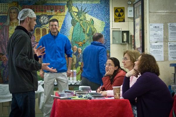 Meditation workshop by the Sri Chinmoy Meditation Centre, New York.