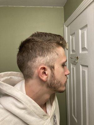 Men's Haircut and Shave.