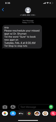 They text me this after shortly getting home. ARE YOU KIDDING ME? you want to see my daughter in 1 month as man ER check up?!?!