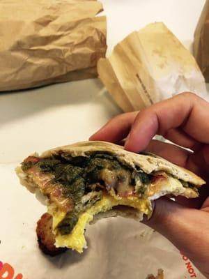 Rotten guacamole served at dunkin