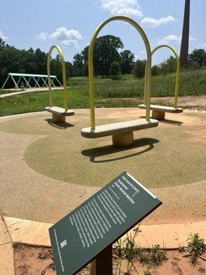 Kinetic Musical benches. Very soothing and relaxing