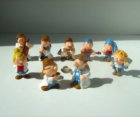 Toy Tetley Tea Folk used in ad campaign